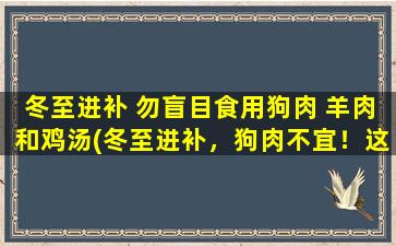 冬至进补 勿盲目食用狗肉 羊肉和鸡汤(冬至进补，狗肉不宜！这些食物更适合当季，别再错过了！)